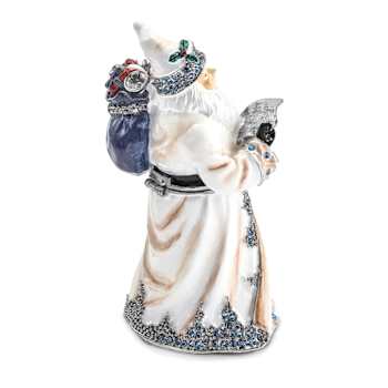 ST. NICHOLAS SINTERKLAAS White Santa Trinket Box