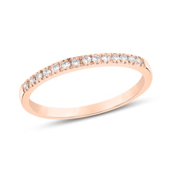 0.15ctw Diamond Band Ring in 14k Rose Gold