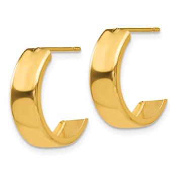 14k Yellow Gold Hoop Earrings