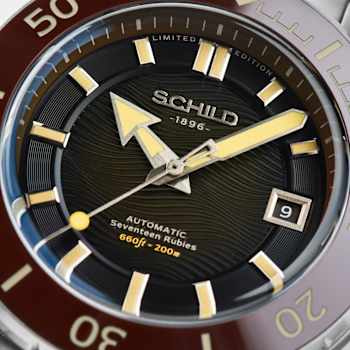 Schild Hermann Swiss Automatic Brown Dial White Stainless Steel Band
Limited Edition Watch