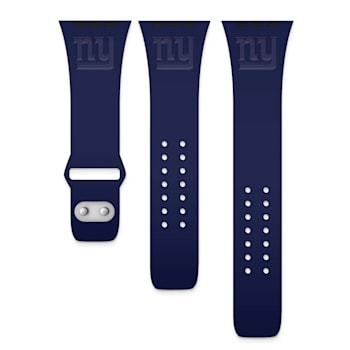 Gametime New York Giants Navy Debossed Silicone Apple Watch Band
(38/40mm M/L). Watch not included.