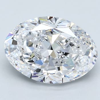3.01ct Natural White Diamond Oval, D Color, VS2 Clarity, GIA Certified