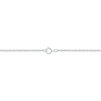 Diamond Bar Necklace In 10K White Gold 0.20ctw