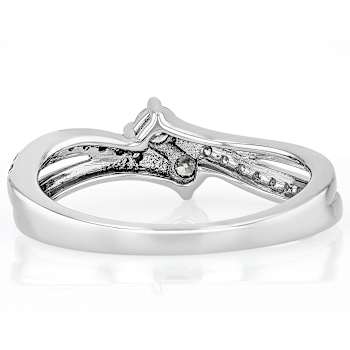 Lab Grown Diamond Crossover In Sterling Silver