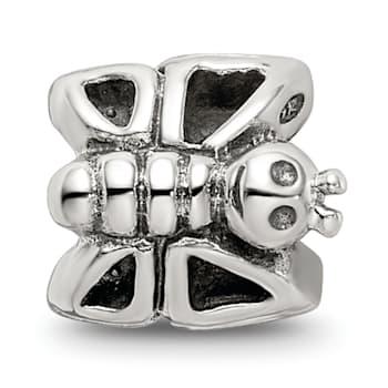 Sterling Silver Butterfly Bead
