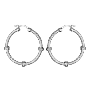 White Cubic Zirconia Rhodium Over Sterling Silver Jewelry Set 3.17ctw