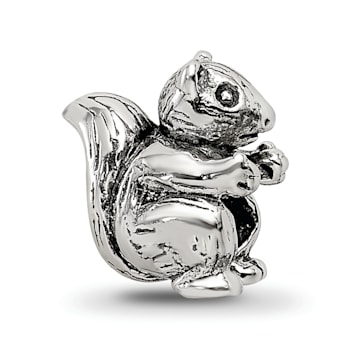 Sterling Silver Squirrel Bead