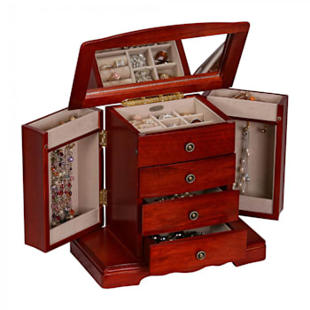 Mele and Co Harmony Wooden Musical Jewelry Box