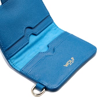 Mimi Blue Credit Card Holder with Wristlet