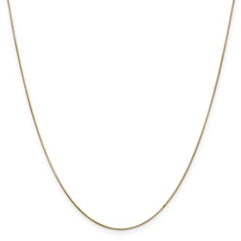 14K Yellow Gold .65mm Round Snake Chain Necklace