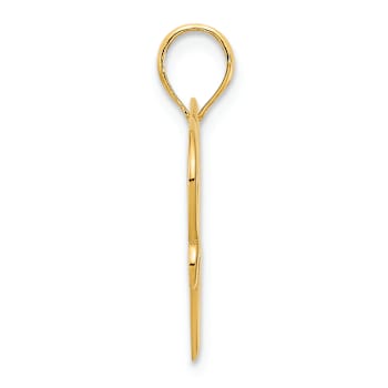 14k Yellow Gold Double Heart Pendant