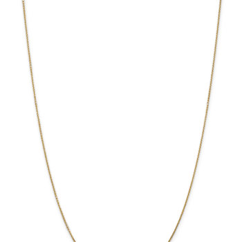 14k Yellow Gold 0.95mm Diamond Cut Cable Chain 30 Inches
