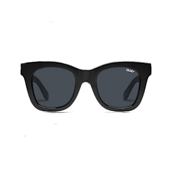 Quay After Hours Black Square Frame / Smoke Polarized Lenses Sunglasses