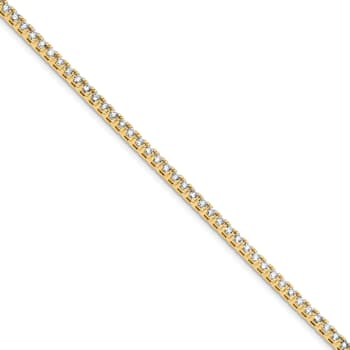 14K Yellow Gold 3.00 ct. Near Colorless Moissanite 4 Prong Tennis Bracelet