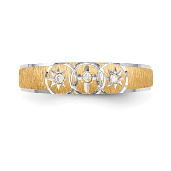 14K Yellow Gold AA Quality Ladies Wedding Band