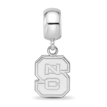 Sterling Silver Rhodium-plated LogoArt North Carolina State University
Small Dangle Bead