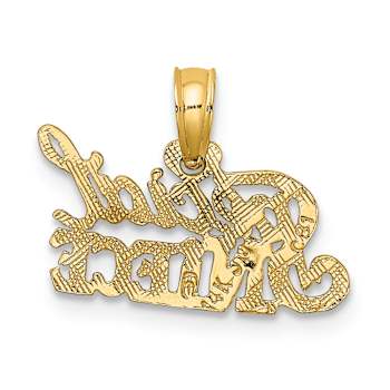 14k Yellow Gold Textured Special Niece Charm