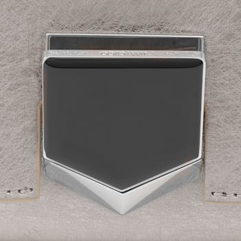 Jimmy Choo Metallic Silver Lockett Crossbody Shoulder Bag
