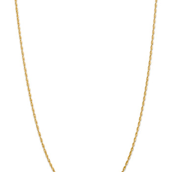 14k Yellow Gold 2.25mm Diamond-Cut Rope Link Chain