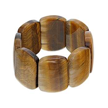 Golden Tiger's Eye Statement Stretch Bracelet