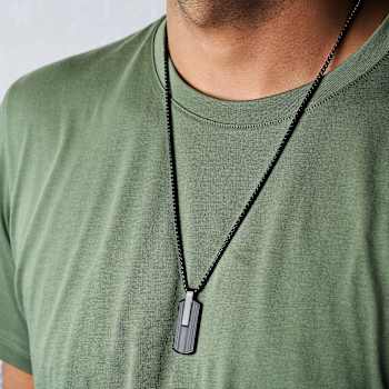 Atlantica Dog Tag Ebony Meteorite