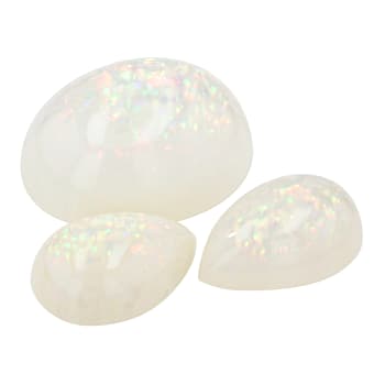 Ethiopian Opal Set of 3 Pattern Collection 48.50ctw