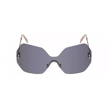 Kendall + Kylie Skye Rimless Hexagon Frame / Gray Lens Sunglasses