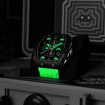 Nubeo Magellan Chronograph Space Invaders White Stainless Steel Band
Limited Edition Watch