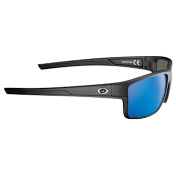 Flying Fisherman Mojarra Polarized Sunglasses Matte Black Frame/Smoke
Blue Mirror Lens