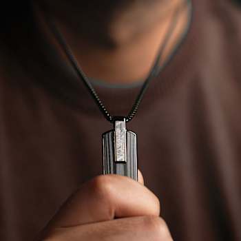 Atlantica Dog Tag Ebony Meteorite
