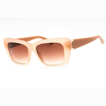Guess Shiny Beige Frame / Gradient Brown Lenses Sunglasses