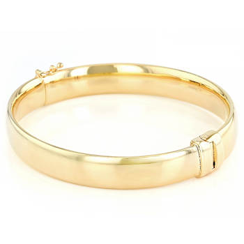 Classic Polished Bangle Bracelet In 18K Gold Over Sterling Silver