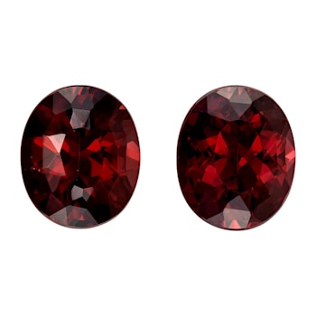 Rhodolite 12x10mm Oval Matched Pair 12.56ctw