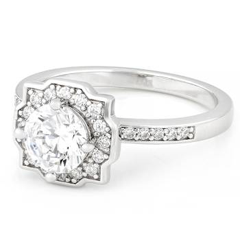 Sparkling Round CZ Ring In Sterling Silver