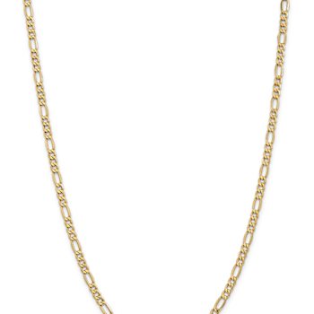 14k Yellow Gold 4.2mm Figaro Link 18 Inch Chain