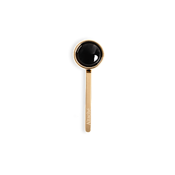 Altachè 14K Yellow Gold Over Stainless Steel Onyx Circle Eyewear Charm