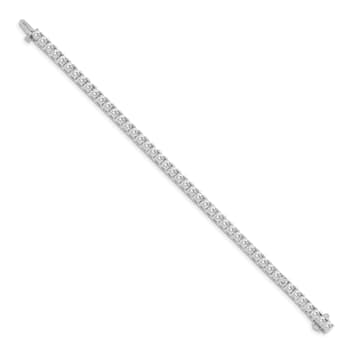 14K White Gold Lab Grown Diamond VS/SI GH, Tennis Bracelet
