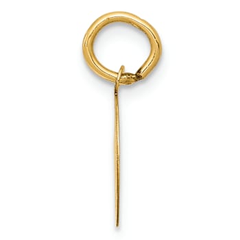 14k Yellow Gold Satin Holy Communion Charm