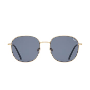 Quay Jezabell Gold Round Frame / Smoke Lenses Sunglasses