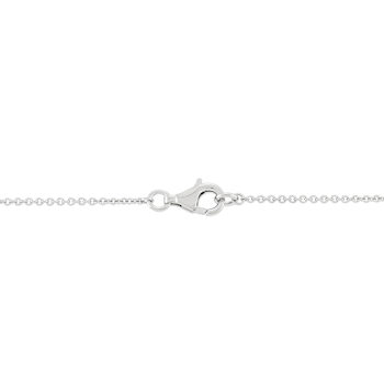 8.5-9mm Round White Freshwater Pearl and Cubic Zirconia Sterling Silver
Drop Pendant with Chain