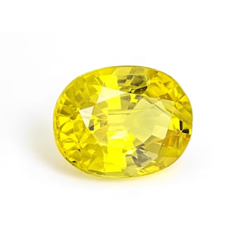 Yellow Sapphire 7x5mm Oval 0.90ct