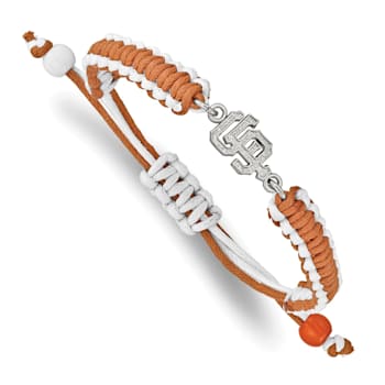 Stainless Steel MLB LogoArt San Francisco Giants Adjustable Cord Bracelet
