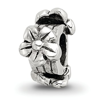 Sterling Silver Flowers Bead