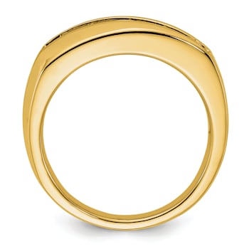 10K Yellow Gold Lab Grown Diamond SI1/SI2, G H I, Men's 5-Stone Ring