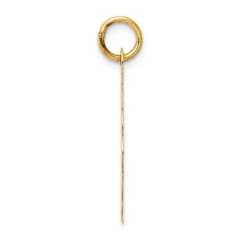 14k Yellow Gold 25th Anniversary Disc Charm