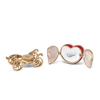 SCARLET HEART Carriage with Ring Pad Trinket Box