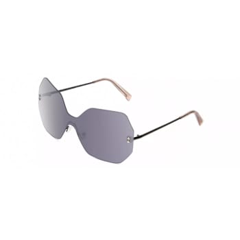 Kendall + Kylie Skye Rimless Hexagon Frame / Gray Lens Sunglasses