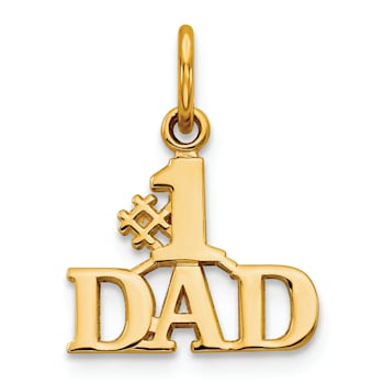 14K Yellow Gold #1 DAD Charm