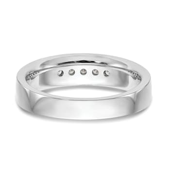 Rhodium Over 14K White Gold Lab Grown Diamond SI1/SI2, G H I, 5-Stone
Men's Channel Band
