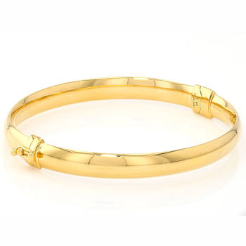 Bold Tube Link Bracelet In 18k Gold Over Sterling Silver